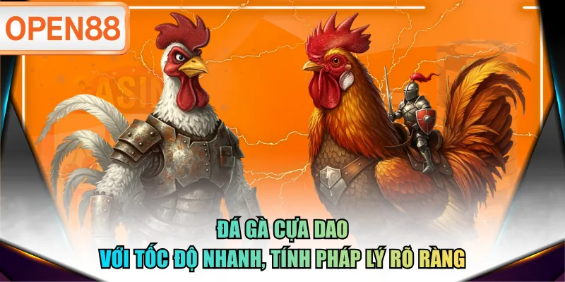 Đá gà cựa dao với tốc độ nhanh, tính pháp lý rõ ràng